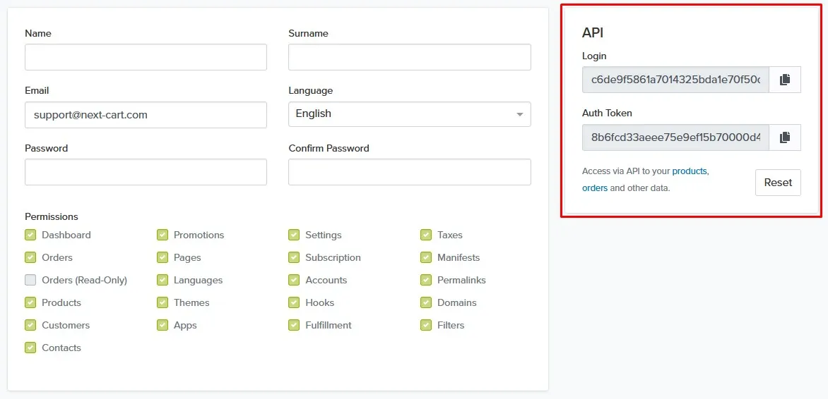 Jumpseller API Login and Auth Token