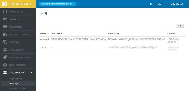 LemonStand API