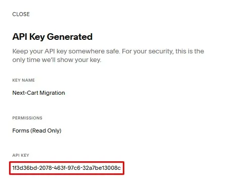 Squarespace API Key